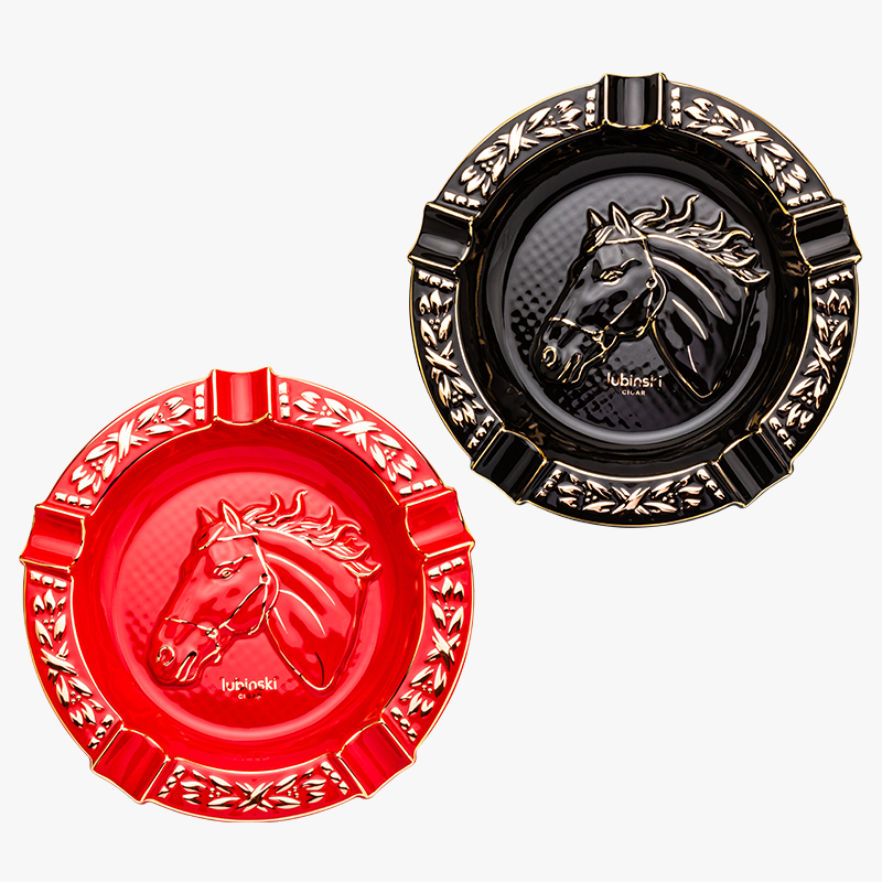 LUBINSKI鲁宾斯基 雪茄烟灰缸创意时尚陶瓷五槽家用办公室大容量持灰 YJA-20052